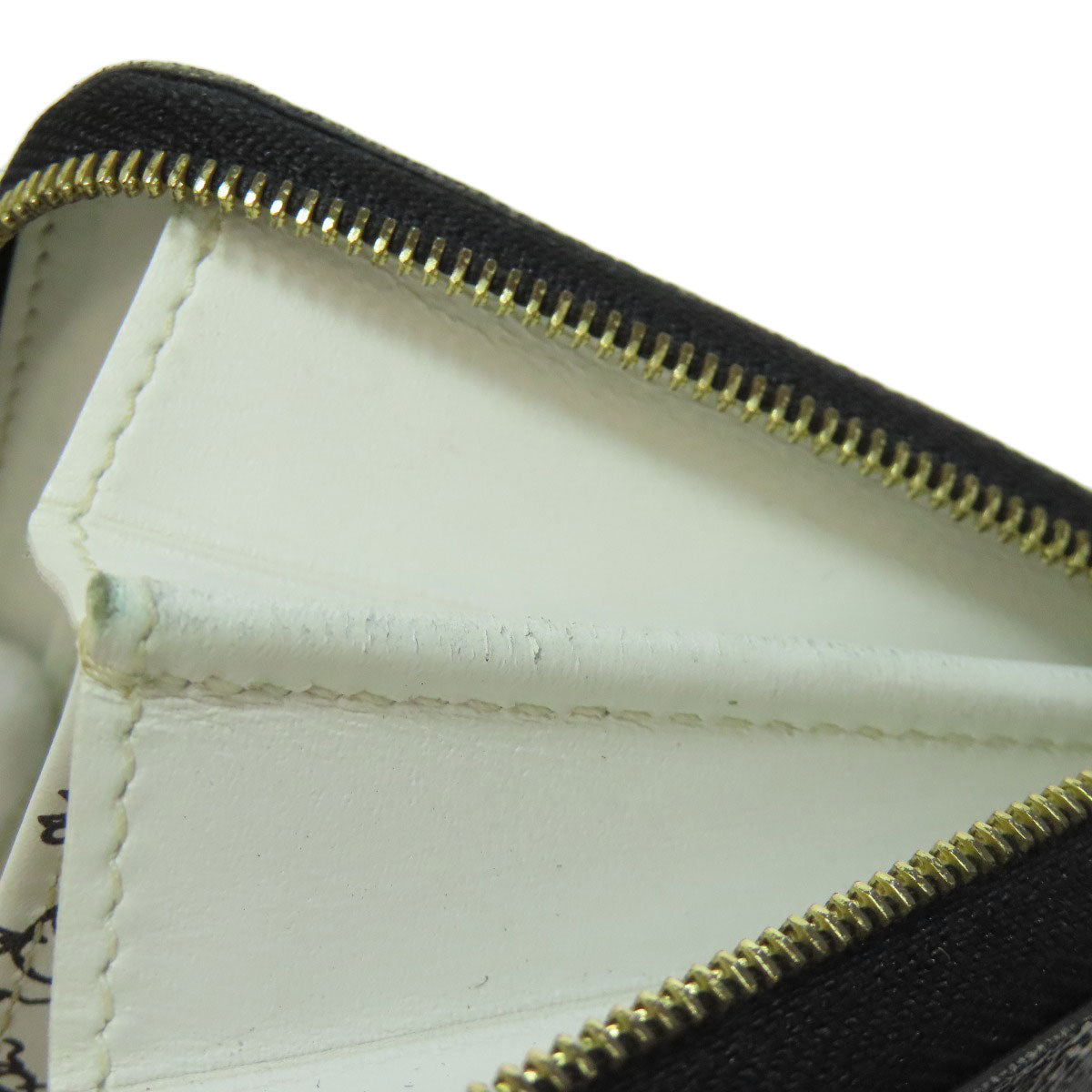 LOUIS VUITTON Coin case M63884 Monogram canvas black Zippy Coin Purse Catgram Women Used Authentic