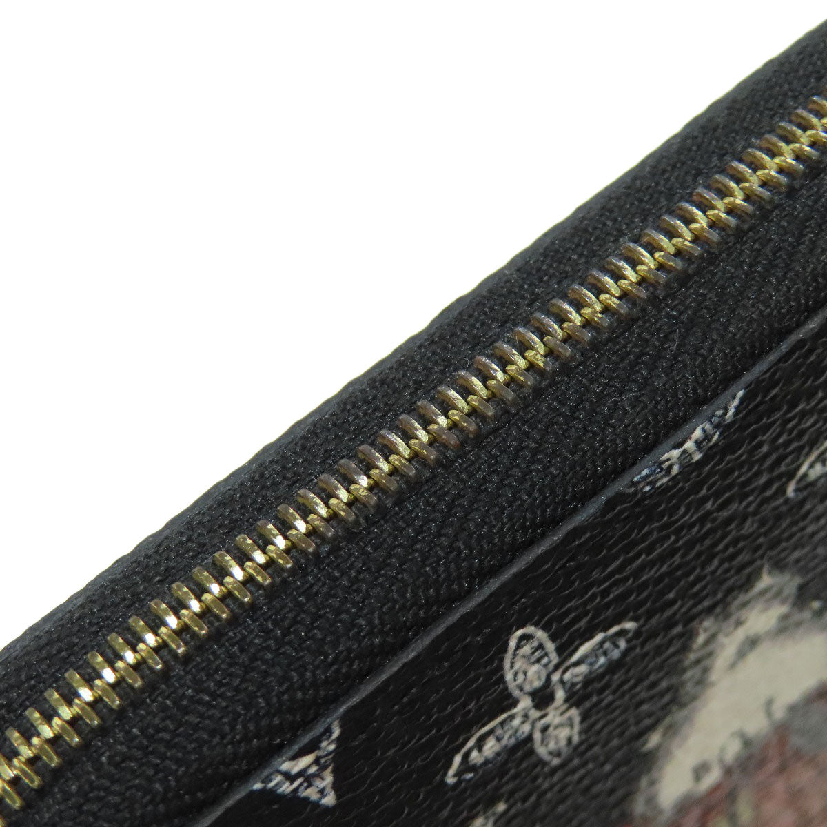 LOUIS VUITTON Coin case M63884 Monogram canvas black Zippy Coin Purse Catgram Women Used Authentic