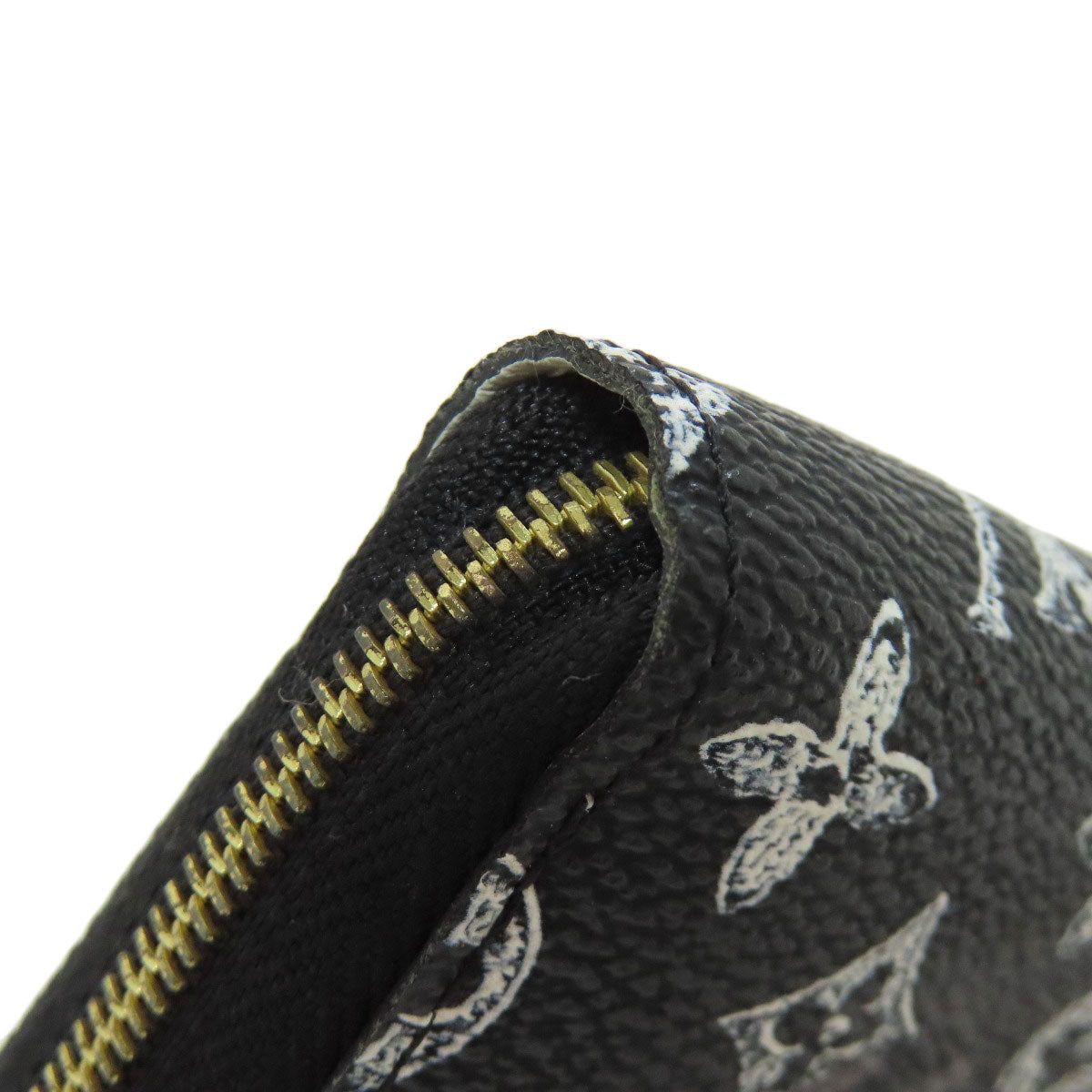 LOUIS VUITTON Coin case M63884 Monogram canvas black Zippy Coin Purse Catgram Women Used Authentic