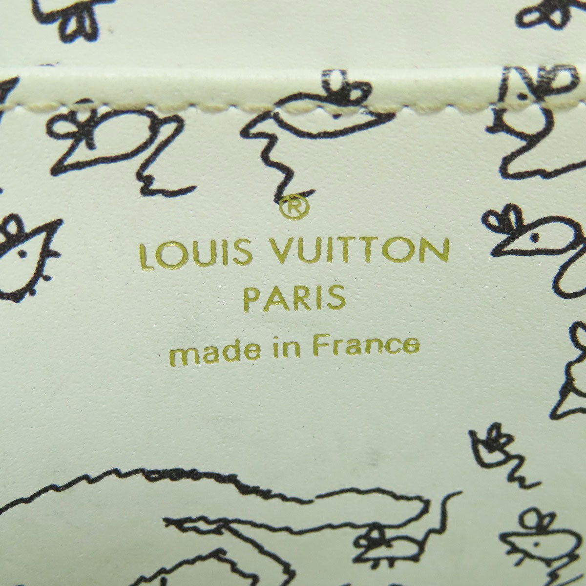 LOUIS VUITTON Coin case M63884 Monogram canvas black Zippy Coin Purse Catgram Women Used Authentic