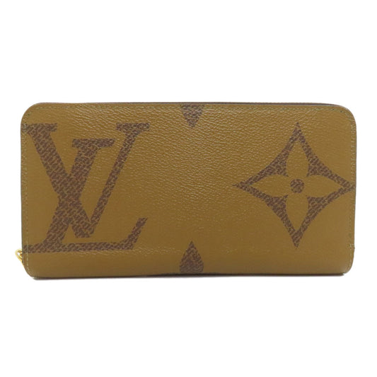 LOUIS VUITTON Long Wallet Purse M69353 Giant monogram canvas Brown Zippy wallet