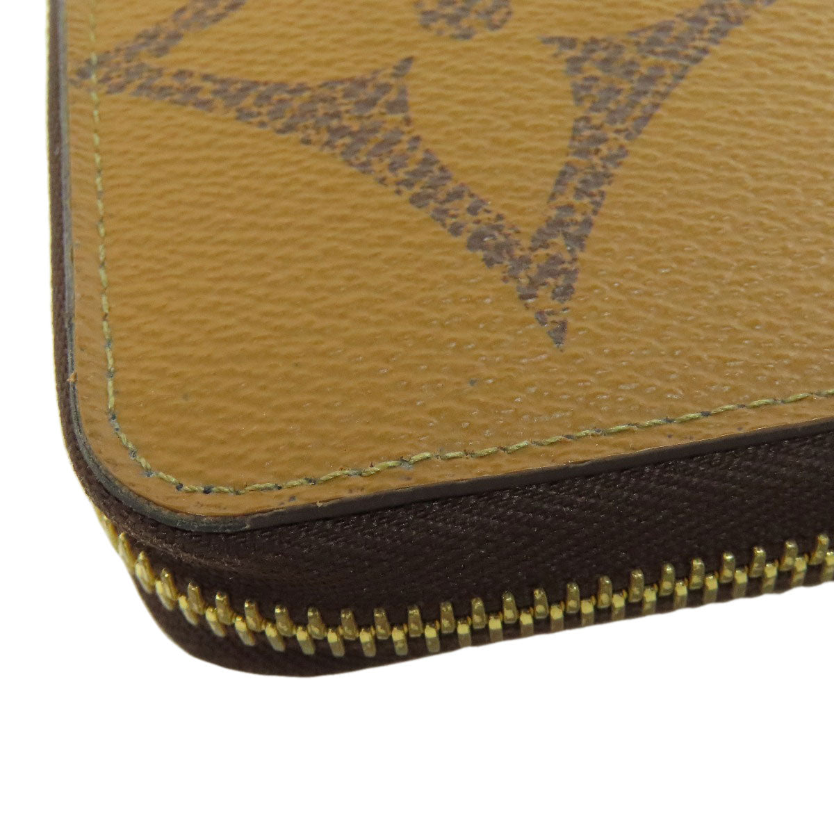 LOUIS VUITTON Long Wallet Purse M69353 Giant monogram canvas Brown Zippy wallet