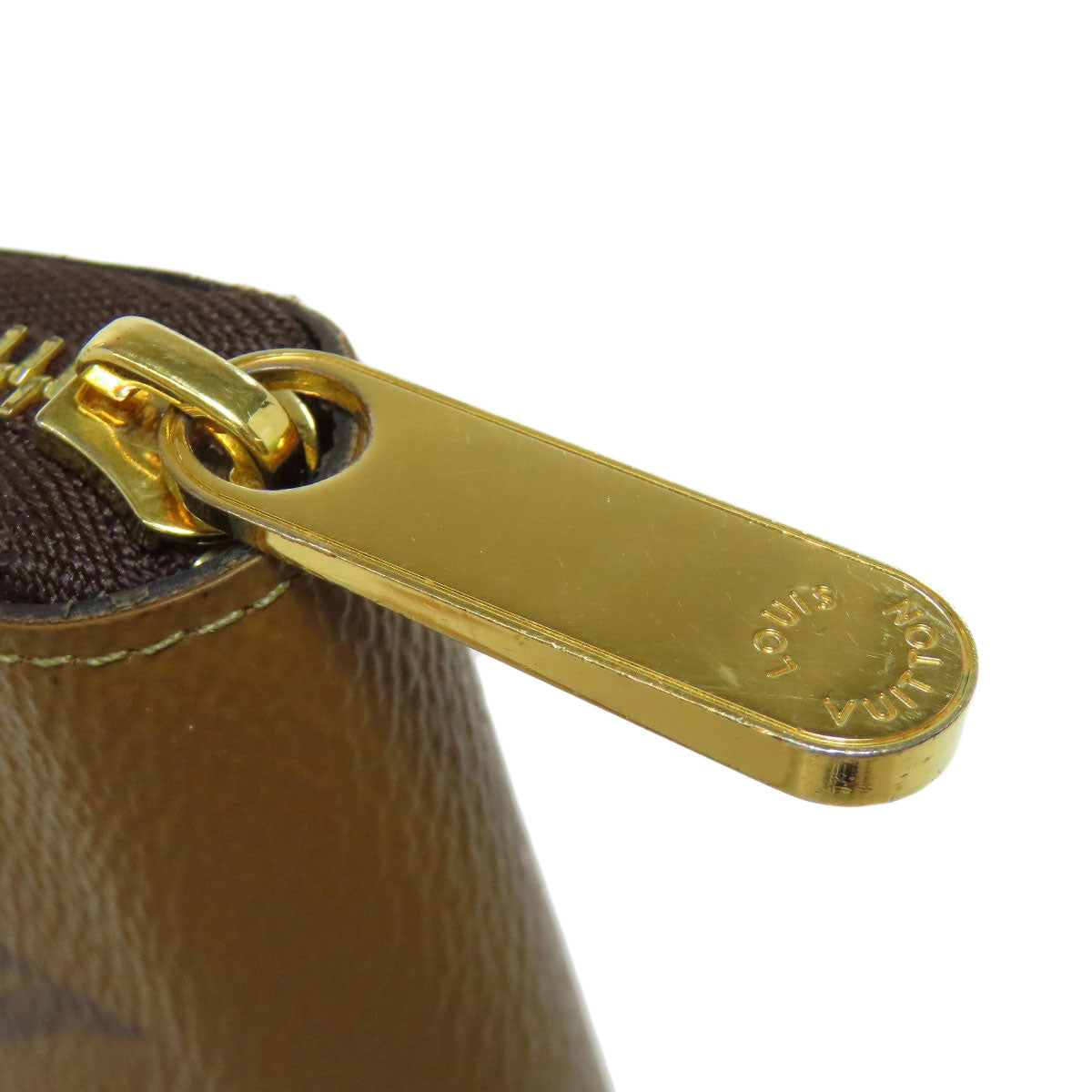LOUIS VUITTON Long Wallet Purse M69353 Giant monogram canvas Brown Zippy wallet