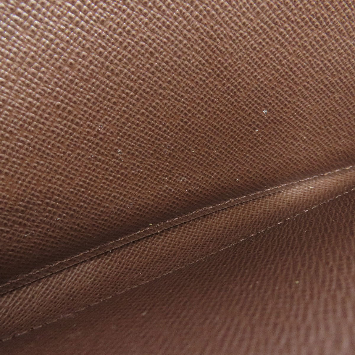 LOUIS VUITTON Long Wallet Purse N41661 Damier canvas Brown Zippy wallet Women Used Authentic