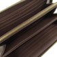 LOUIS VUITTON Long Wallet Purse N41661 Damier canvas Brown Zippy wallet Women Used Authentic