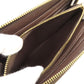 LOUIS VUITTON Long Wallet Purse N41661 Damier canvas Brown Zippy wallet Women Used Authentic