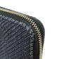 CHANEL Long Wallet Purse canvas Navy Deauville small zip wallet Women Used Authentic