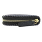 CHANEL Long Wallet Purse canvas Navy Deauville small zip wallet Women Used Authentic