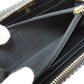 CHANEL Long Wallet Purse canvas Navy Deauville small zip wallet Women Used Authentic