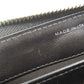 CHANEL Long Wallet Purse Calfskin black Camellia SilverMetal Women Used Authentic