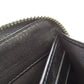 CHANEL Long Wallet Purse Calfskin black Camellia SilverMetal Women Used Authentic
