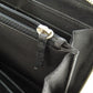 CHANEL Long Wallet Purse Calfskin black Camellia SilverMetal Women Used Authentic