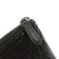 CHANEL Long Wallet Purse Calfskin black Camellia SilverMetal Women Used Authentic