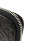 CHANEL Long Wallet Purse Calfskin black Camellia SilverMetal Women Used Authentic
