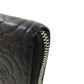 CHANEL Long Wallet Purse Calfskin black Camellia SilverMetal Women Used Authentic