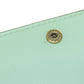 GUCCI Bifold Wallet 548057 leather green GG Signature Shima Linea Cat Women Used Authentic