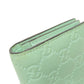 GUCCI Bifold Wallet 548057 leather green GG Signature Shima Linea Cat Women Used Authentic