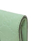 GUCCI Bifold Wallet 548057 leather green GG Signature Shima Linea Cat Women Used Authentic