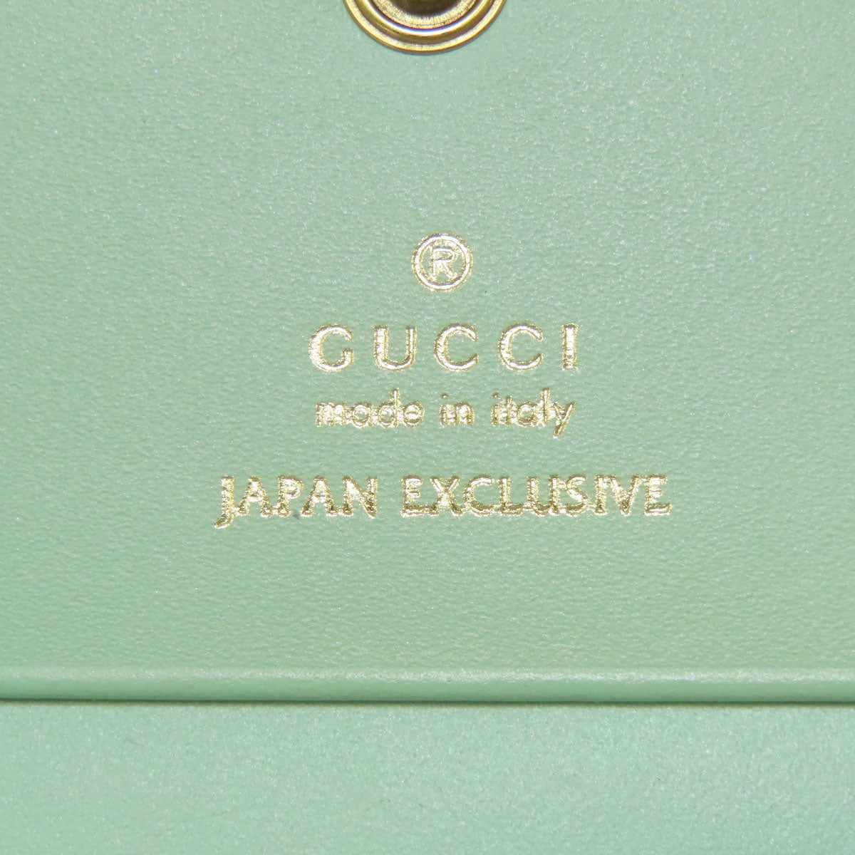 GUCCI Bifold Wallet 548057 leather green GG Signature Shima Linea Cat Women Used Authentic