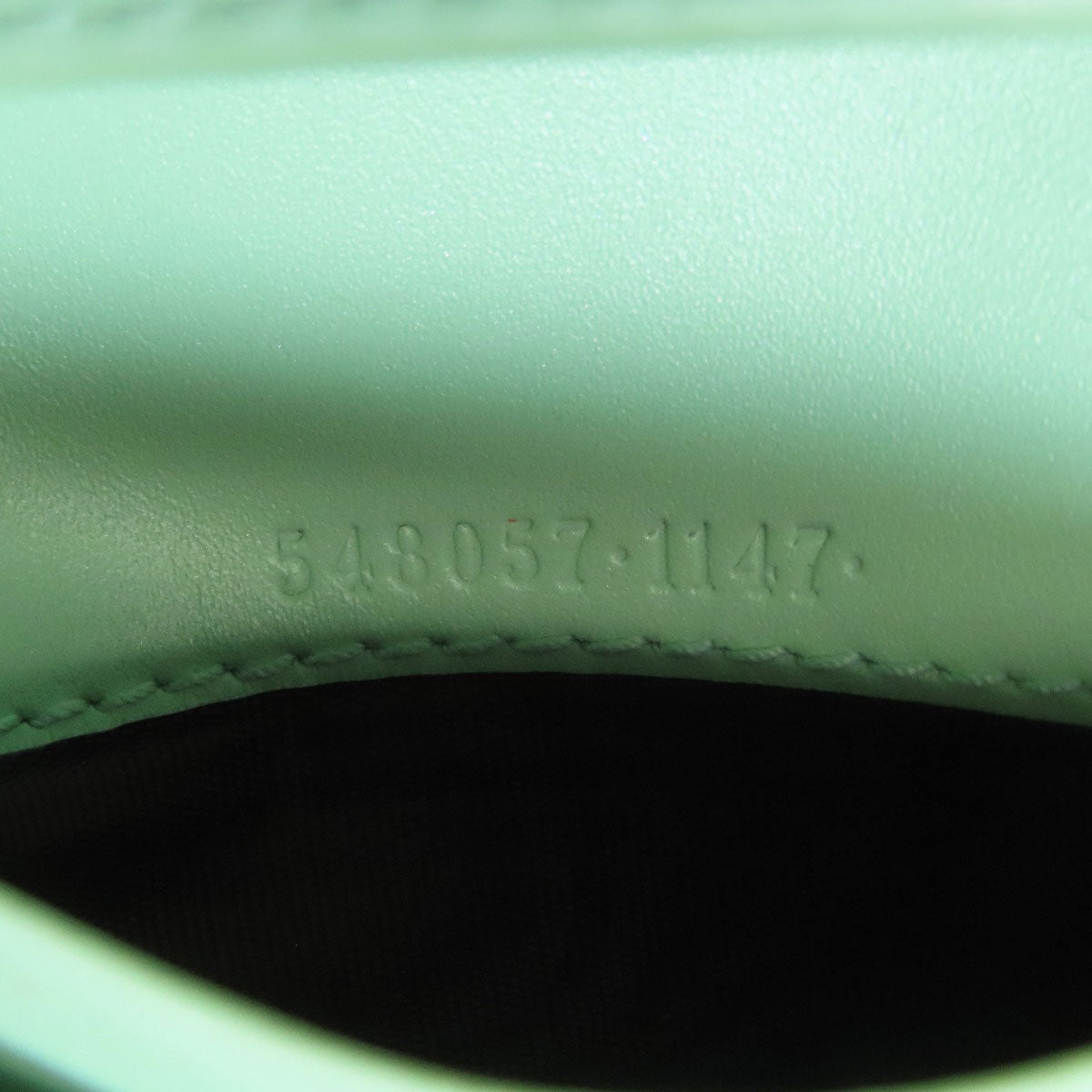 GUCCI Bifold Wallet 548057 leather green GG Signature Shima Linea Cat Women Used Authentic