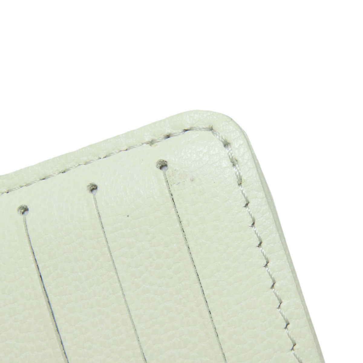 LOUIS VUITTON Bifold Wallet M11909 Calfskin white Portefeuille�ELoup Monogram Flower Women Used Authentic