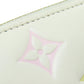 LOUIS VUITTON Bifold Wallet M11909 Calfskin white Portefeuille�ELoup Monogram Flower Women Used Authentic