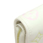 LOUIS VUITTON Bifold Wallet M11909 Calfskin white Portefeuille�ELoup Monogram Flower Women Used Authentic
