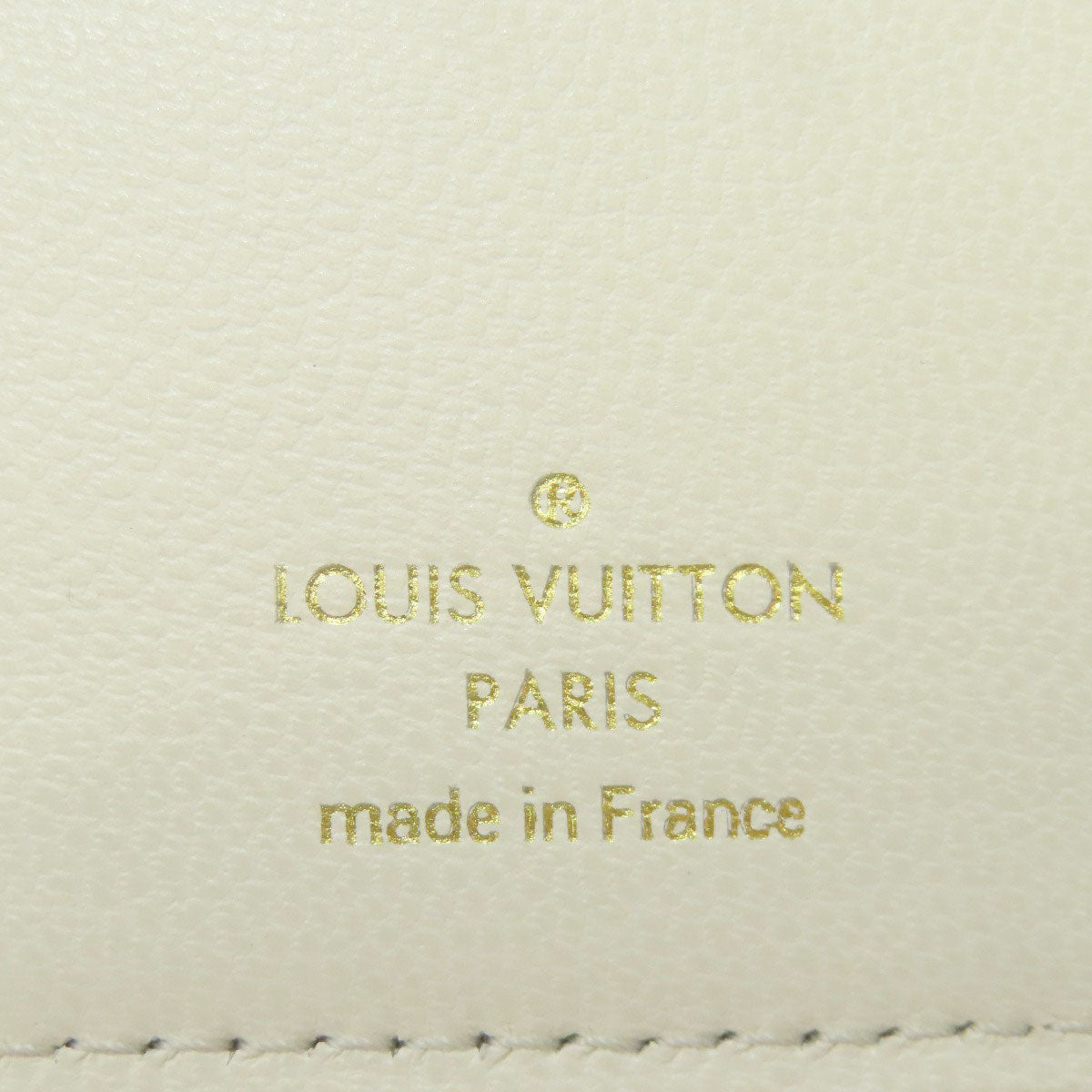 LOUIS VUITTON Bifold Wallet M11909 Calfskin white Portefeuille�ELoup Monogram Flower Women Used Authentic