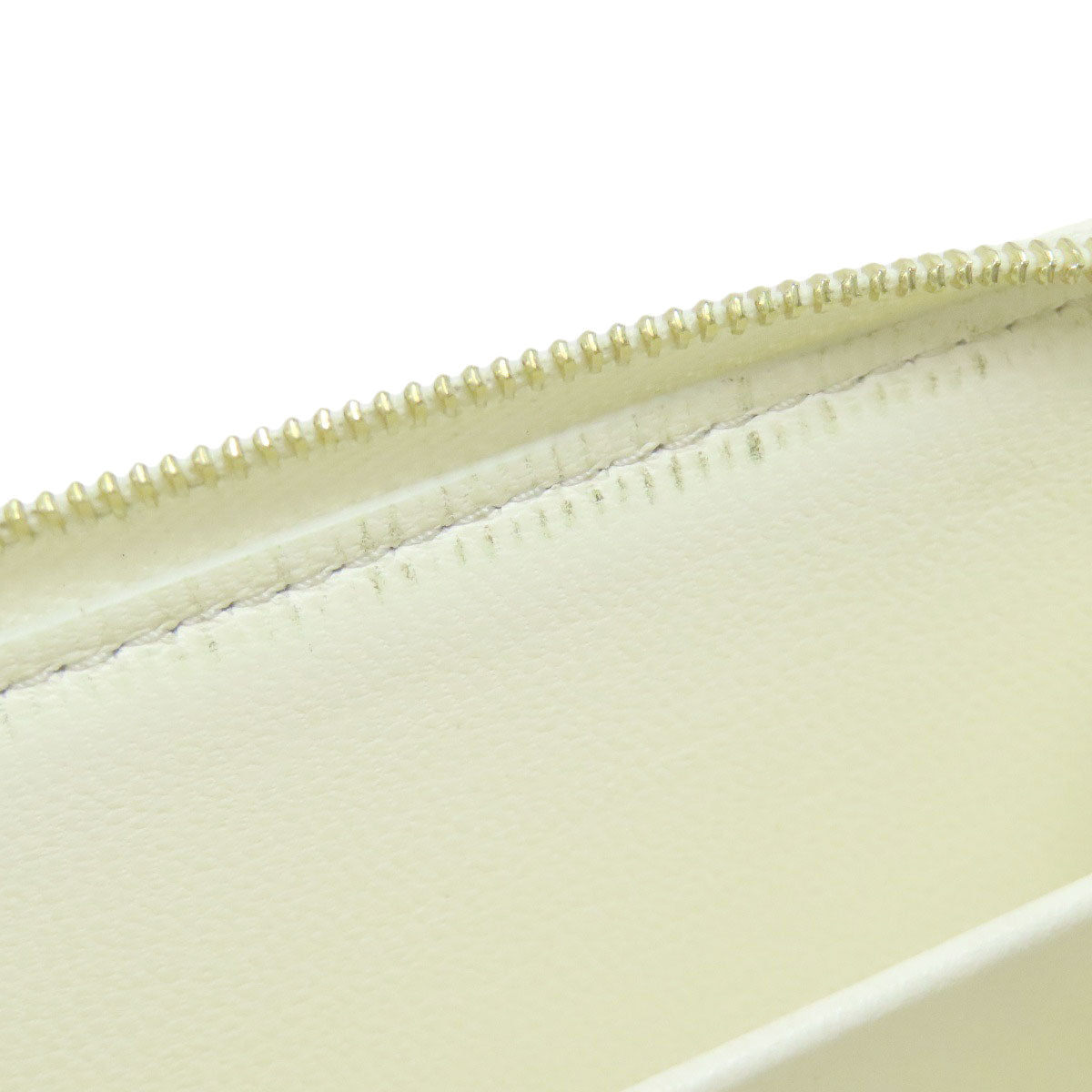 LOUIS VUITTON Bifold Wallet M11909 Calfskin white Portefeuille�ELoup Monogram Flower Women Used Authentic