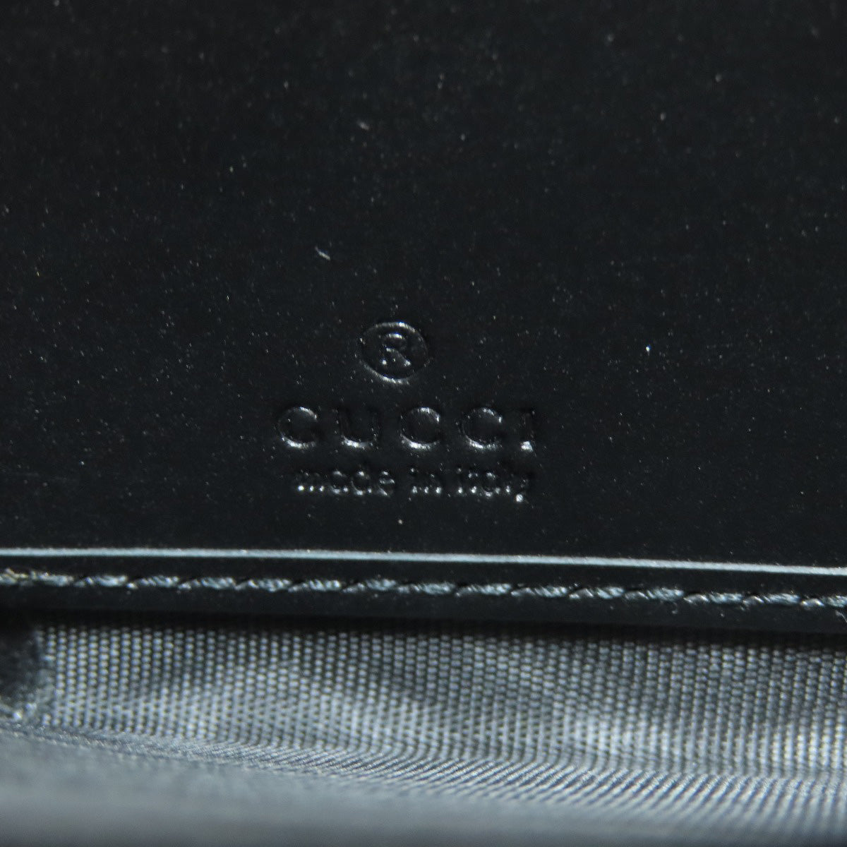 GUCCI Long Wallet Purse 473928 Calfskin black GG Signature Shima