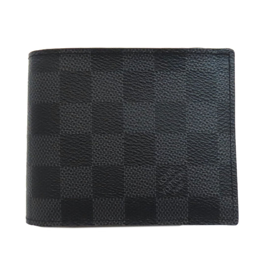 LOUIS VUITTON Bifold Wallet N63336 Damier canvas black Portefeuille・Marco NM