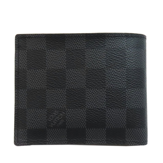 LOUIS VUITTON Bifold Wallet N63336 Damier canvas black Portefeuille・Marco NM