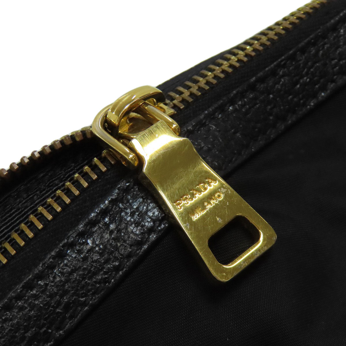 PRADA Tote Bag Nylon black logoMetal 2WAY