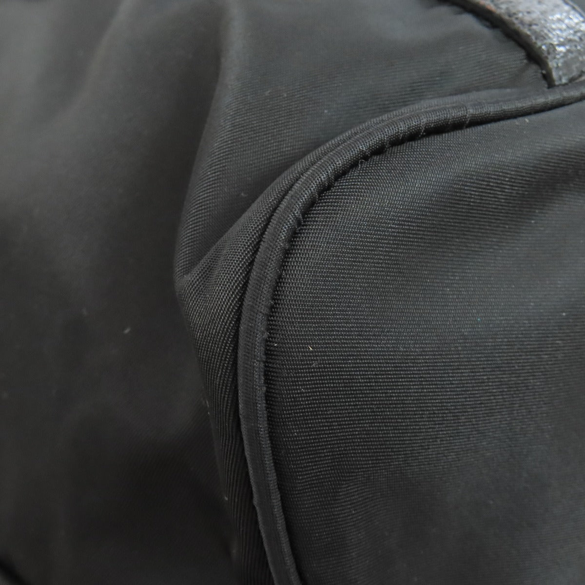 PRADA Tote Bag Nylon black logoMetal 2WAY