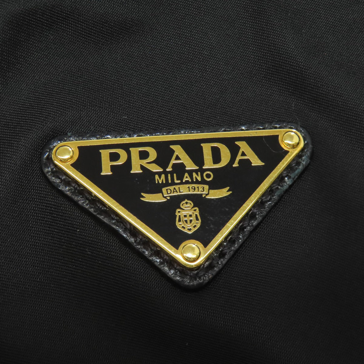 PRADA Tote Bag Nylon black logoMetal 2WAY
