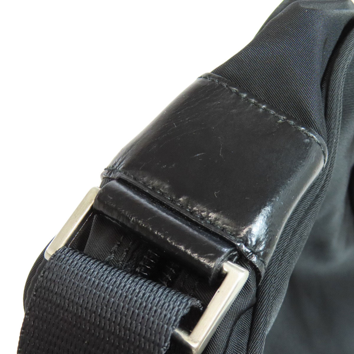 PRADA Shoulder Bag BT0167 Nylon black logoMetal