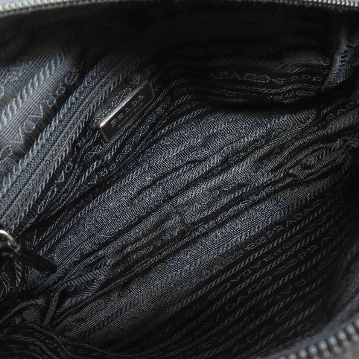 PRADA Shoulder Bag BT0167 Nylon black logoMetal