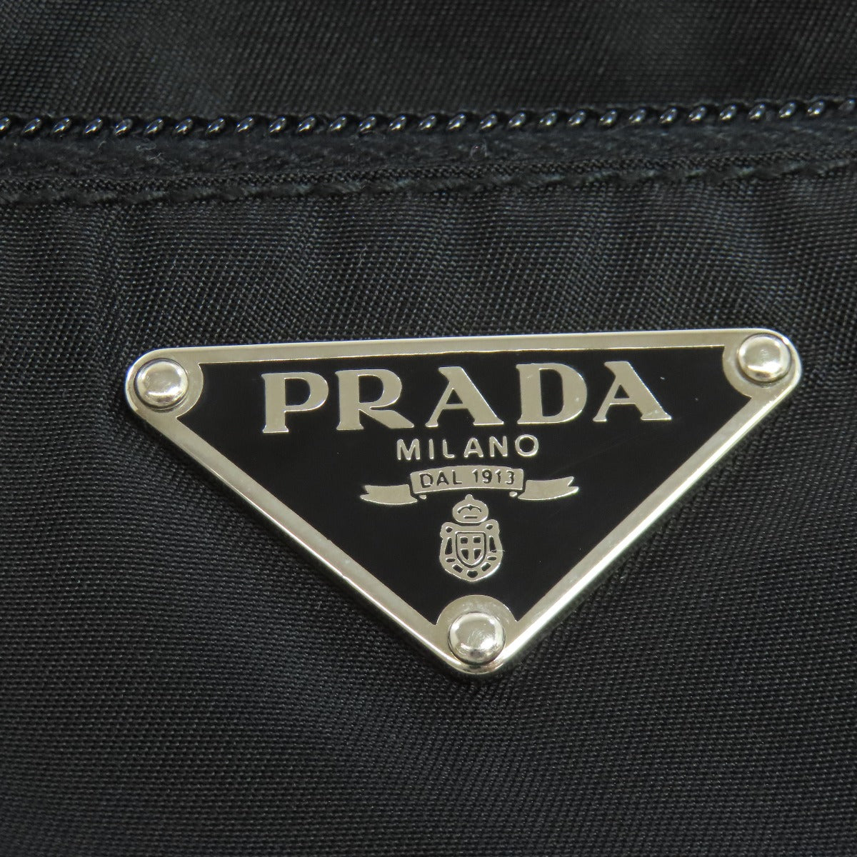 PRADA Shoulder Bag BT0167 Nylon black logoMetal