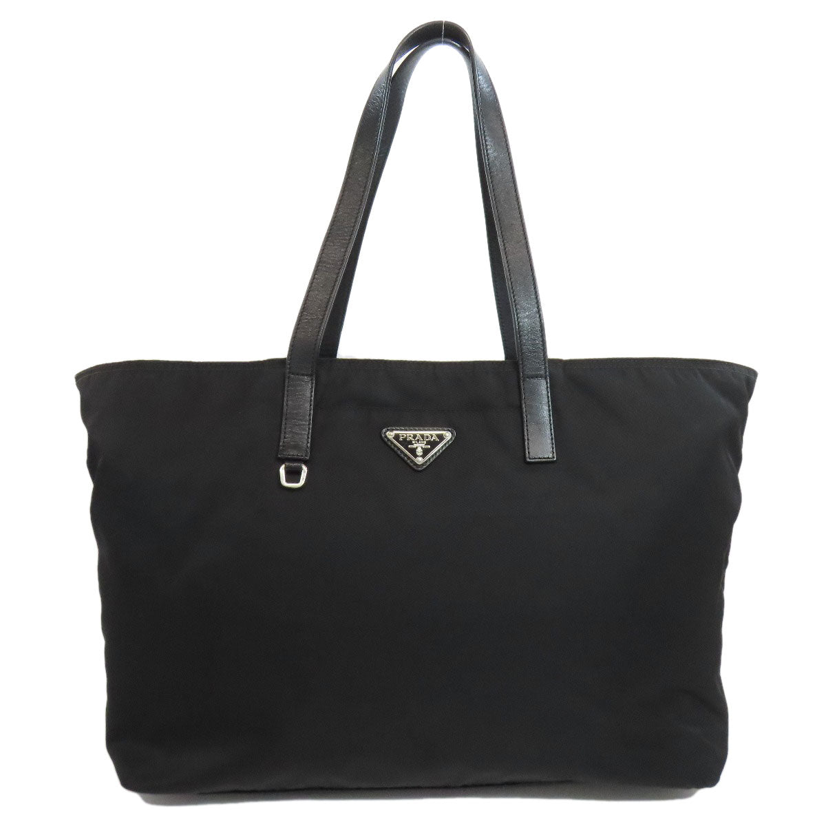 PRADA Tote Bag Nylon black logoMetal