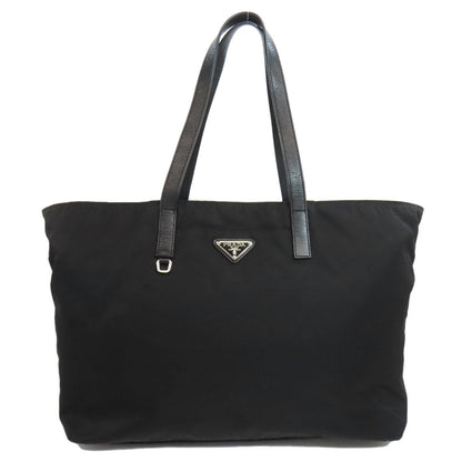 PRADA Tote Bag Nylon black logoMetal