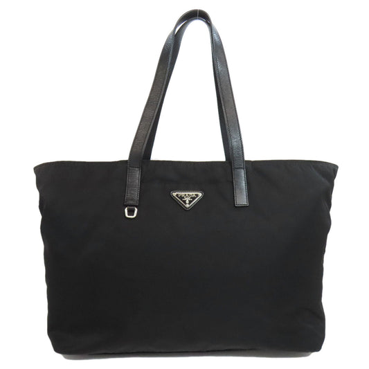 PRADA Tote Bag Nylon black logoMetal