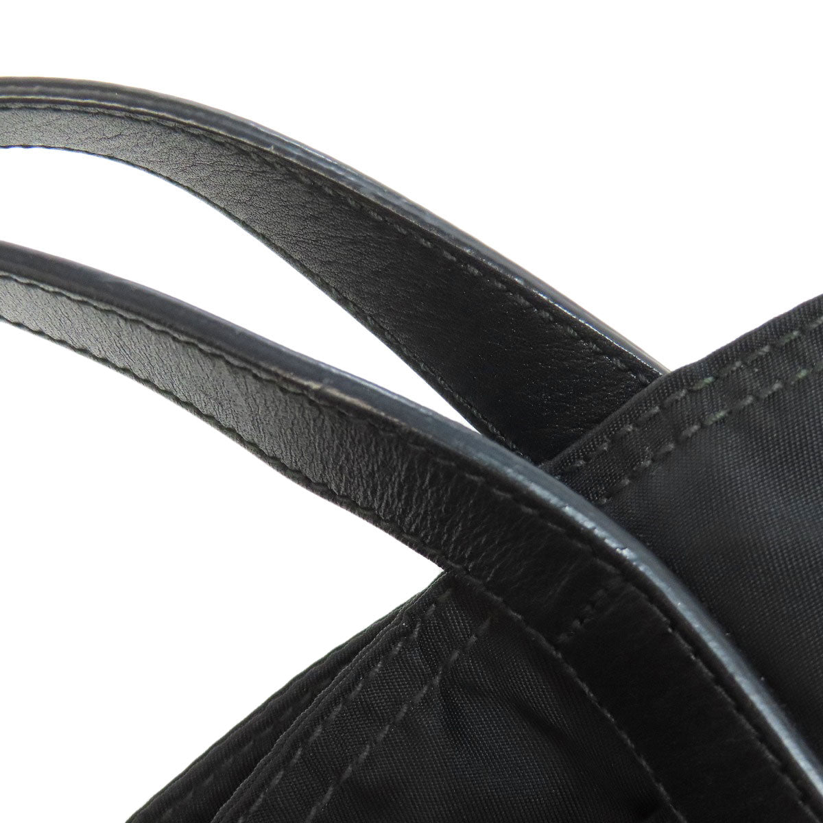 PRADA Tote Bag Nylon black logoMetal