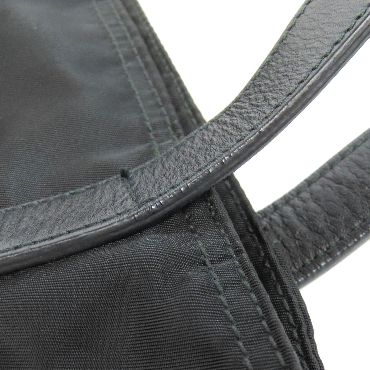 PRADA Tote Bag Nylon black logoMetal