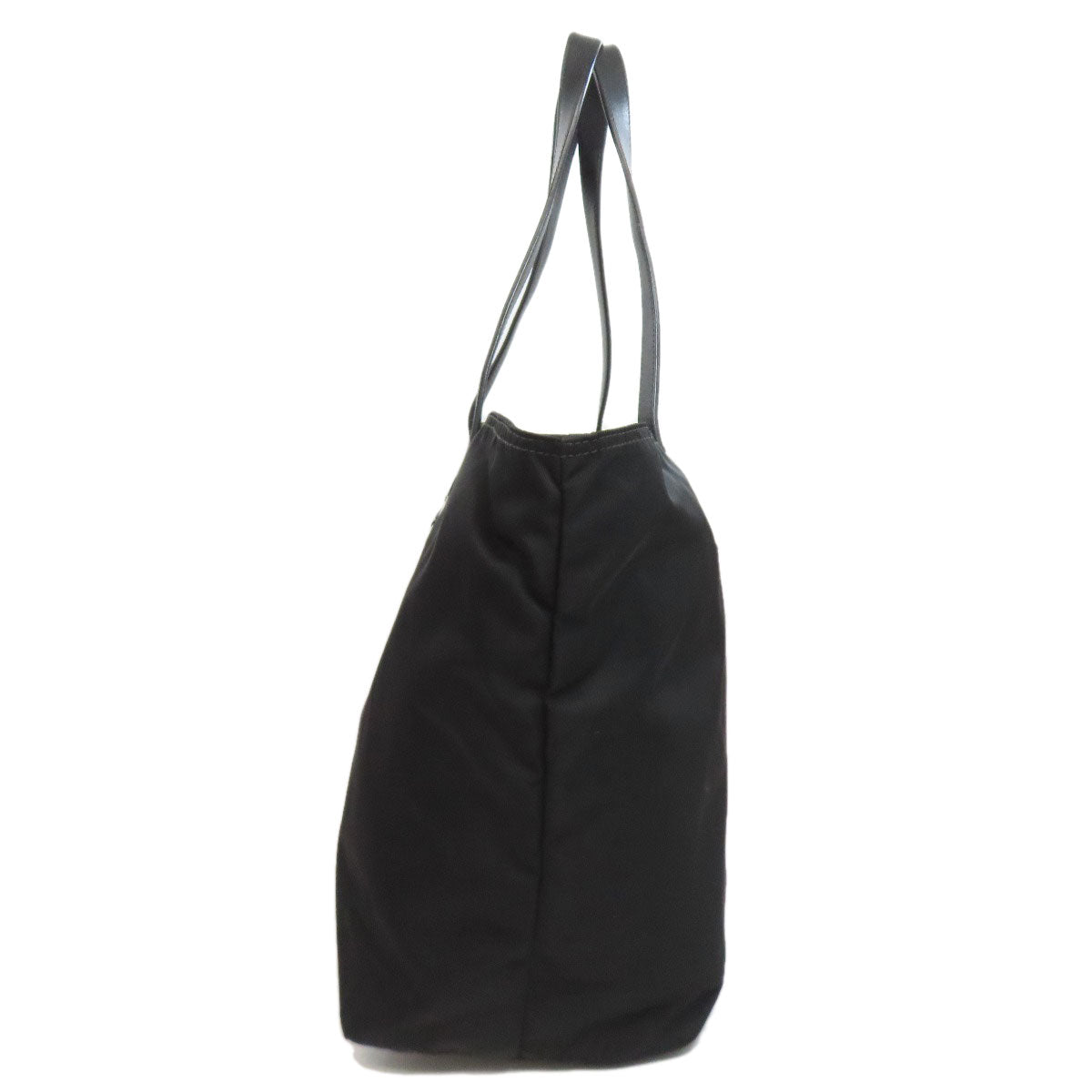 PRADA Tote Bag Nylon black logoMetal