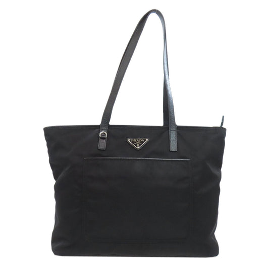 PRADA Tote Bag 1BG052 Nylon black logoMetal
