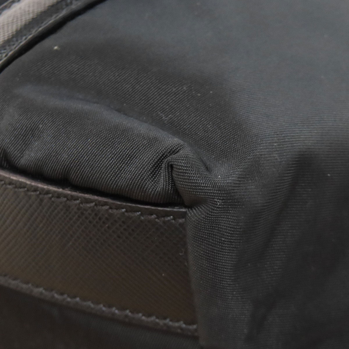 PRADA Handbag Nylon black logoMetal