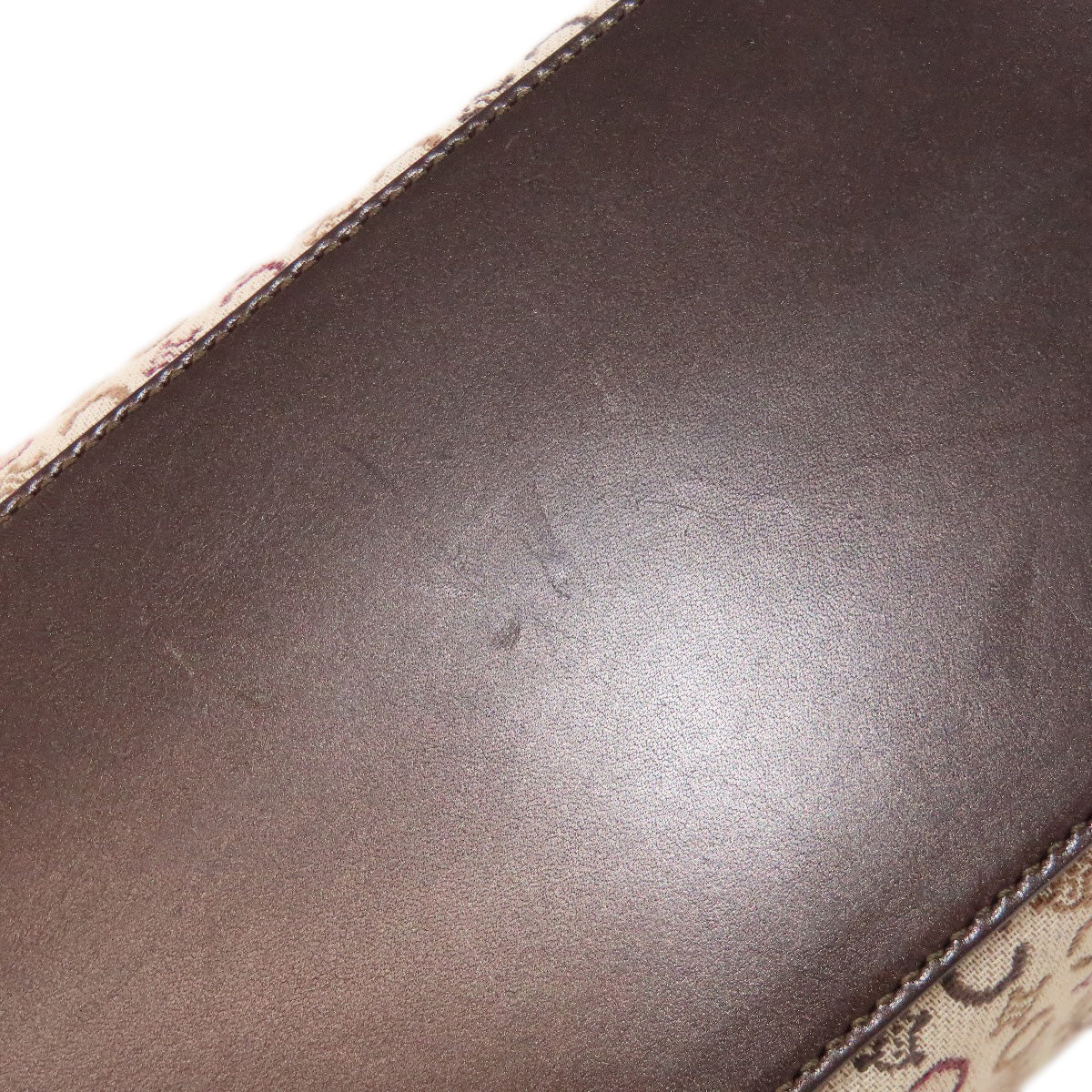 CELINE Tote Bag canvas Brown C Macadam Wallet included Women Used Authentic