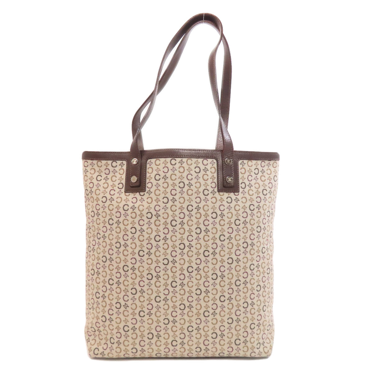 CELINE Tote Bag canvas Brown C Macadam Wallet included Women Used Authentic