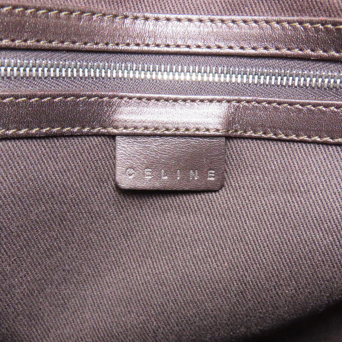 CELINE Tote Bag canvas Brown C Macadam Wallet included Women Used Authentic