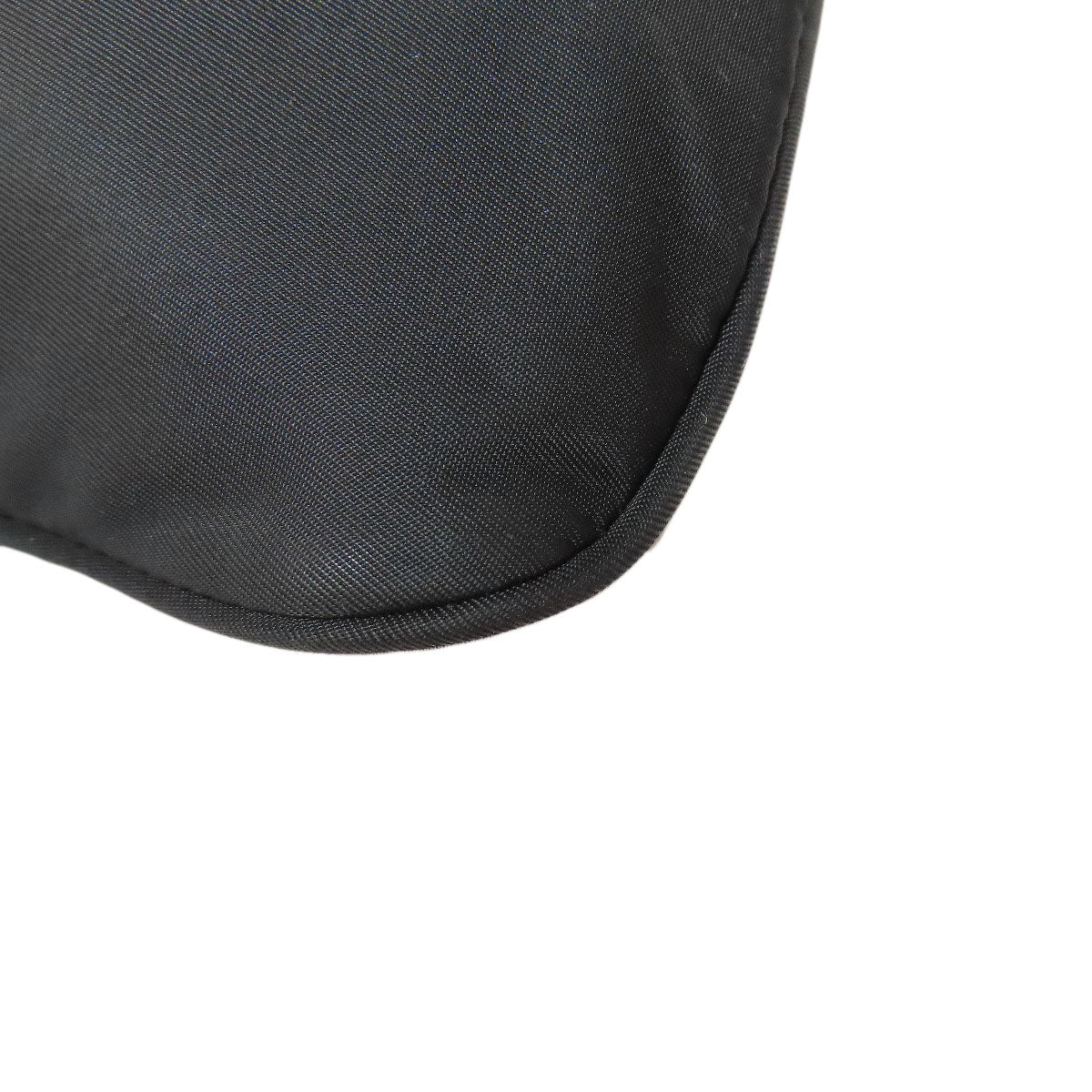 PRADA Shoulder Bag Nylon black logoMetal Women Used Authentic